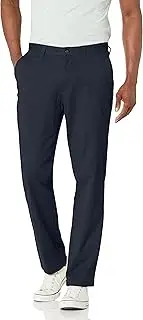 [Nautica] Men's Classic Fit Flat Front Stretch Solid Chino Deck Pant
