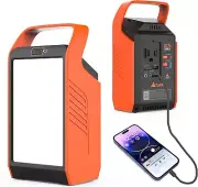 "Takki 22500mAh LED Camping Lantern with 80W AC(Peak 120W) USB Outlets - Portabl