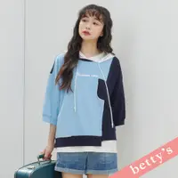 在飛比找蝦皮商城優惠-betty’s貝蒂思(31) 下擺不對稱拼接七分袖T-shi