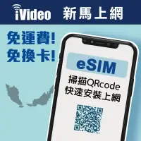 在飛比找蝦皮購物優惠-★iVideo★【新加坡馬來西亞eSIM】 新加坡馬來西亞網