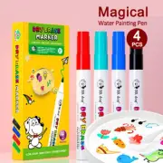 4pcs Magical Water Painting Pen Magic Doodle Drawing Pens Multicolor AU