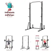 Power Rack System Adjustable Squat Rack Weight and Bar Holder for Home Fitnes...
