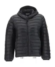 padded logo-patch jacket 8Y black
