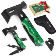 Camping Axe Hammer 14-in-1 Multitool, Hatchet Multi Tool Stainless Steel with...