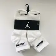 Air Jordan No Show Socks 6 Pack Kids' Shoe Size 5Y-7Y Size 9-11