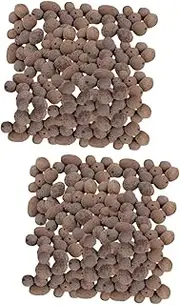 SUPVOX 2 Packs Hydroponic Clay Pebbles 1kg Set Plant Grow Stones Drainage and Aeration for Potted Plants