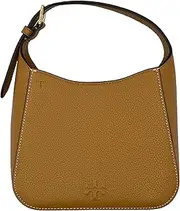 [Tory Burch] 144690 Thea Tiramisu Brown Pebbeled Leather With Gold Hardware Small Women's Bucket Crossbody Purse, Brown