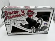 Zombie Flamingos Large Blow Mold Halloween Black Yard Display Scary Lawn Art New