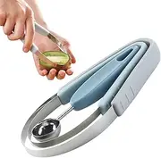 Watermelon Baller Scoop, Baller Melons Scooper, Multifunctional Portable Slicer, Fruit Ball Digger Peeler for Vegetable, Watermelon, Ice Cream, Avocado