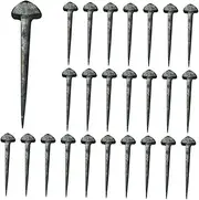 Parliky Sturdy Horse Hoof Nails 50pcs Iron Horseshoe Nails Compact Nails for Horseshoe Portable Horse Equipment Easy to Use
