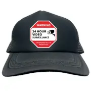 24 HOUR SURVEILLANCE Trucker Cap Foam Baseball Cap Hat Logo Mesh HF0082