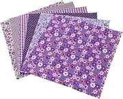 TEHAUX DIY Cotton Printing Cloth 21pcs Floral Fabric Sheets 25x25cm for Embroidery Dolls Craft Projects