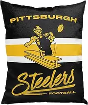 Northwest Official NFL Pittsburgh Steelers Nostalgic Proud Decorative Pillow, Team Colors, 15" x 12"