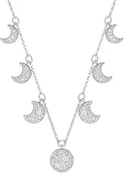 [Swarovski] Sublima Choker, Moon, Clear, Rhodium Finished, One Size, Crystal, Crystal