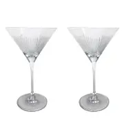 Michael Wainwright Berkshire Martini Glass, Set of 2