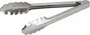 Winco Coiled Spring Heavyweight Stainless Steel Utility Tong, 9-Inch