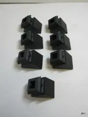Flat Black Custom Base Insert Angled Shoe 1/2" Square Hole HP204/5 Pack of 7