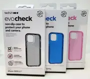 Tech21 Evo Check Case for iPhone 12 / iPhone 12 Pro 6.1" 2020, Flexible Slim Gel
