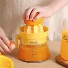 Plastic Manual Juicer Pressed Juice Extractor Tangerine