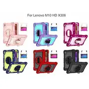 Tablet Case Cover For Lenovo M10 HD 2nd Gen 10.1 TB-X306 Portable Handle 360° Rotation Armor PC Silicone