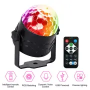 RGB Disco Party Light LED Stage Ball Lights KTV Strobe Sound Activated Lamp