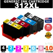 10x 312XL 312 Generic Ink Cartridge For Epson XP-8500 XP-8600 XP-8700 XP-15000