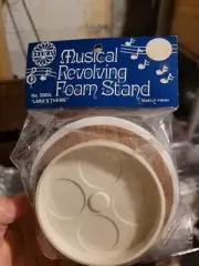 3 Musical Revolving Foam Stands- Frosty The Snowman,Deck the Halls,Laras Theme