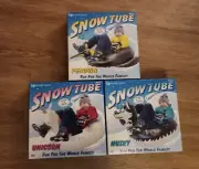 Set Of 3 Kids Snow Tubes Sledding Unicorn, Penguin & Husky Dog