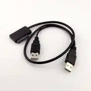 External USB Adapter Converter Cable to SATA 6+7 13Pin For DVD Rom Optical Drive