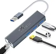 PCERCN USB Hub, USB to Ethernet Adapter