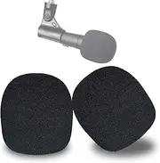 YOUSHARES Pop Filter Foam Windscreen Microphone Cover Compatible with Shure SM58S SM58 (2 PACK)