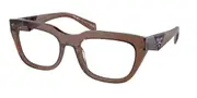 Prada PR A06VF Asian Fit 17O1O1 Men's Glasses Brown Size 55 - Private Health Rebate - Blue Light Block Available