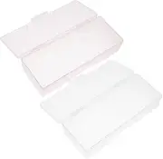 FOMIYES Nail Tools Storage Case Compact Manicure Organizer 4pcs Nail Art Container
