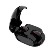 Mini Dual bluetooth 5.0 Headset Smart Touch Binaural Call IPX5 Waterproof TWS Stereo Wireless Earphone for IOS Android BLACK COLOR