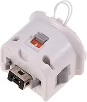 for Wii Motion Plus Adapter, Sensor Accelerator with Silicone Case Cover, External Motion Plus Sensor for Nintendo Wii Remote Control (White)