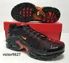 Nike Air Max Plus University Red Black Magma Youth Size 5.5Y = Mens 5.5/Womens 7