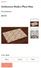 Ambesonne 4 Modern Table Mats New Sand