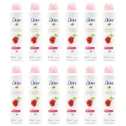 12PK Dove 127g/220ml Antiperspirant Women Deodorant Spray Advanced Care Go Fresh