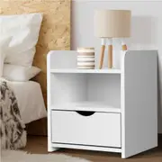 1 Drawer Artiss Bedside Table White