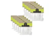 60pc Lemon & Lime 60ml Storage Plastic Salad Sauce 6cm Dressing Container w Lid