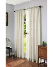 Habitat Cote D'Azur Rod Pocket Curtain Panel Window Dressing