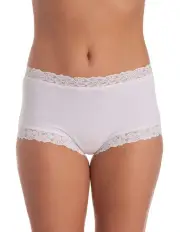 [Jockey] Parisienne Cotton Full Brief in White