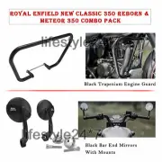 Genuine Royal Enfield "Engine Guard & Mirror With Mounts" For Meteor 350 (for: Royal Enfield)