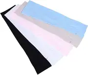 [Toddmomy] 5 Pairs Arm Sleeve for Outdoor Sun Protection Arm Sleeves Uv Blocking Fashionable Ice Silk Fabric