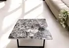 24" Square Amethyst Coffee End Table top Farmhouse Furniture For Hallway Decors