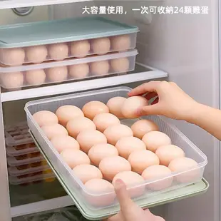 月陽加凹穩固大容量24枚雞蛋保鮮盒蛋糕點心收納盒(GQ3022)