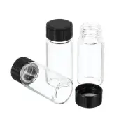 24Pcs 10mL Glass Vials Sample Vial Storage w Caps for Liquid Sampling