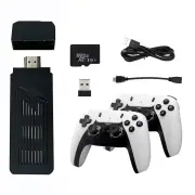 X9Pro Retro 4K Game Stick TV HD Video Game Console S905X3 Chip 256G Built-in 60000+ Games for PS1/PSP/SFC/N64 Dual Playe