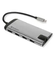 Verbatim USB-C Multiport HUB USB 3.1 GEN 1/USB 3.0x3 /HDMI /SDH / Ethernet 15cm