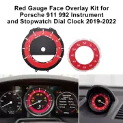 Gauge Face Overlay Kit for Porsche 911 992 Stopwatch Dial Clock and Instrument